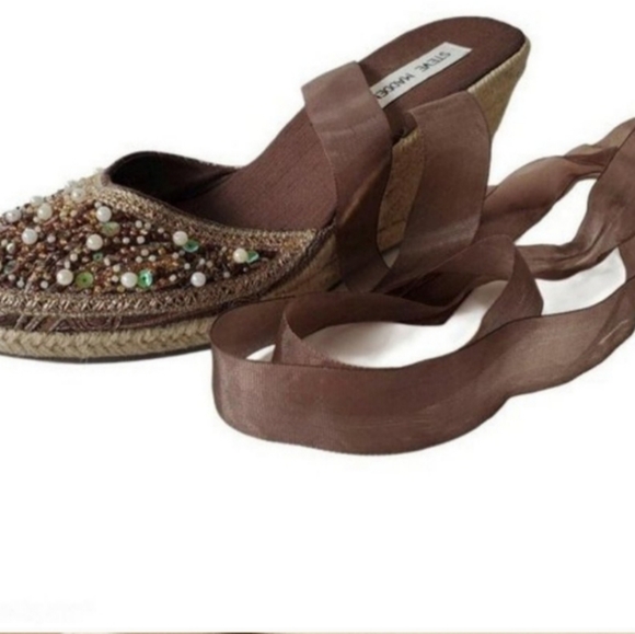 Steve Madden Bommbay Wedge Espadrille Sandals - Picture 2 of 6